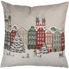 Clayre & Eef KT021.409 Funda de cojín motivo invierno beige 45x45 cm