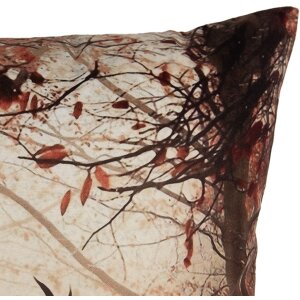 Clayre & Eef KT021.414 Funda de cojín 45x45 cm Marrón Naranja Motivo ciervo