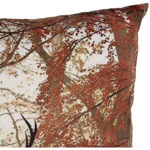 Clayre & Eef funda de cojín motivo ciervo marrón naranja 45x45 cm estilo country