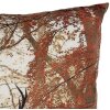 Clayre & Eef funda de cojín motivo ciervo marrón naranja 45x45 cm estilo country
