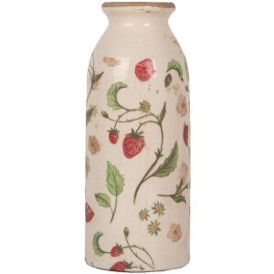 Clayre & Eef 6CE2021 Jarrón Beige Rojo...