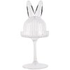 Clayre & Eef 6GL4929 Tarro de cristal con forma de conejito Ø 12x29 cm Decoración transparente