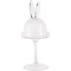 Clayre & Eef 6GL4929 Tarro de cristal con forma de conejito Ø 12x29 cm Decoración transparente