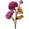 Clayre & Eef 6PL0387PA Flor Artificial Marrón Morado 66 cm Flor Decorativa