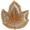 Clayre & Eef 6CE2150 Cuenco Hoja Cerámica Marrón 14x13x2 cm Botánico