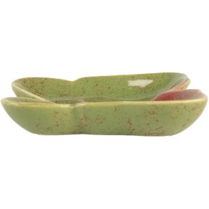Clayre & Eef 6CE2152 Cuenco Mariposa Verde Rojo 14x13x2 cm