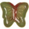 Clayre & Eef 6CE2152 Cuenco Mariposa Verde Rojo 14x13x2 cm