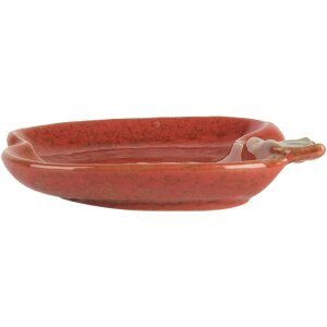 Clayre & Eef 6CE2153 Cuenco Manzana Cerámica Rojo Verde 13x13x2 cm