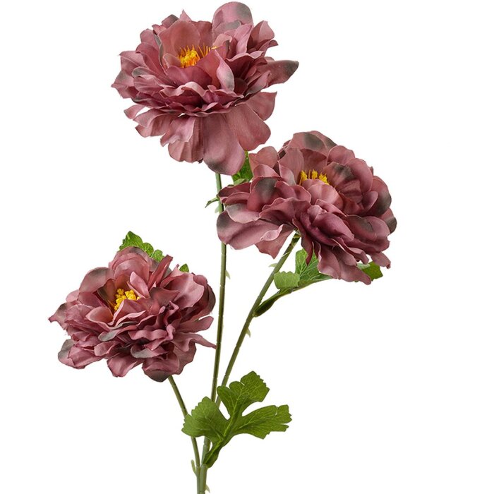 Clayre & Eef Rama Decorativa con Flores Morado 64 cm Plástico