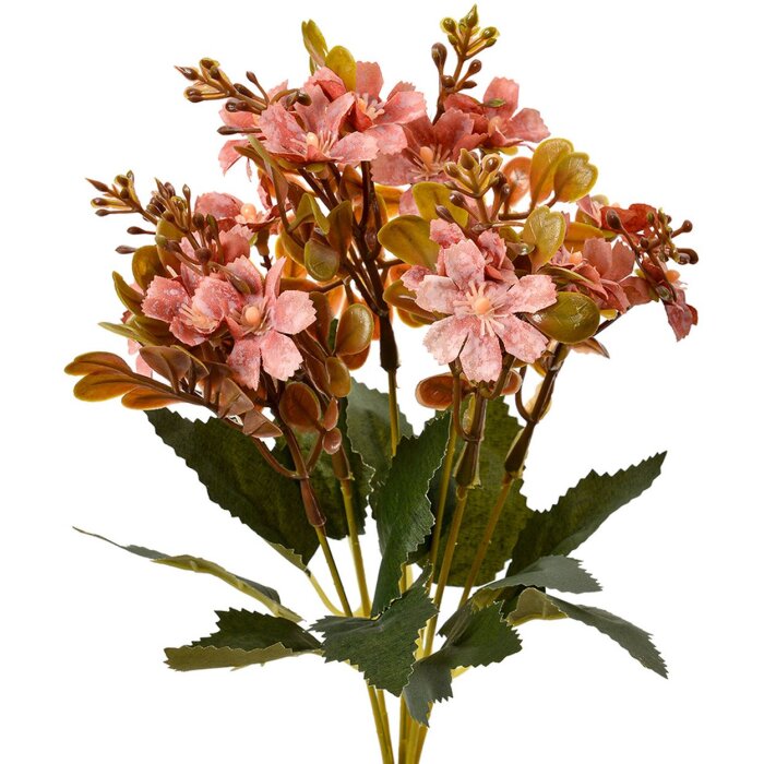 Clayre & Eef 6PL0380PA Ramo de flores artificial violeta-verde 10x10x33 cm