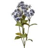 Clayre & Eef rama decorativa flores azules 8x8x63 cm plástico azul-verde