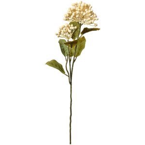 Clayre & Eef 6PL0386W Flor artificial Beige Verde 8x7x53 cm Plástico