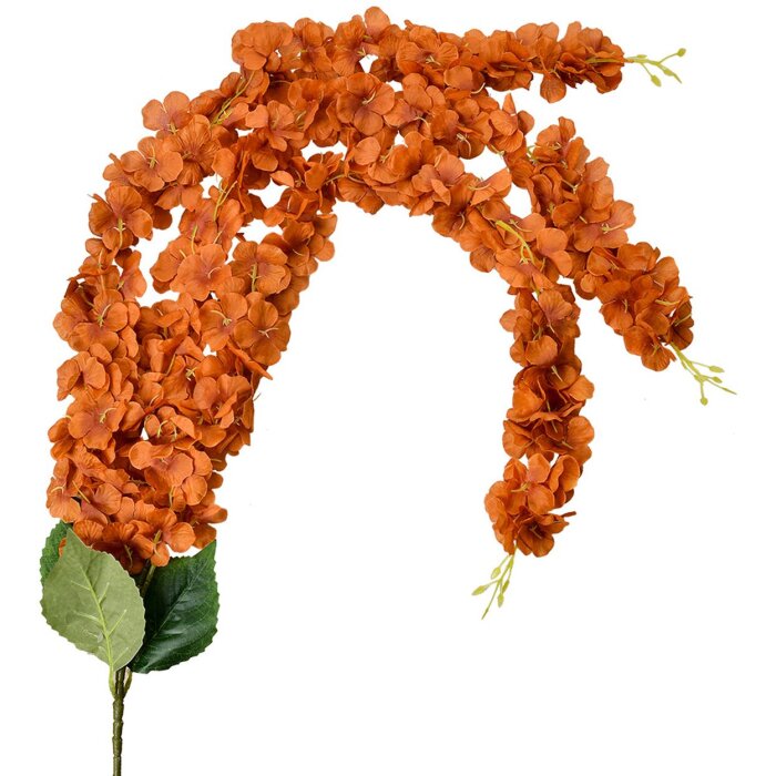 Clayre & Eef 6PL0388O Guirnalda de flores artificiales Naranja 6x6x108 cm