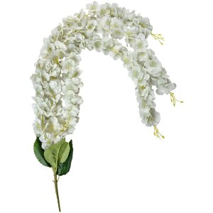 Clayre & Eef 6PL0388W Guirnalda de flores artificiales Verde Blanco 6x6x108 cm