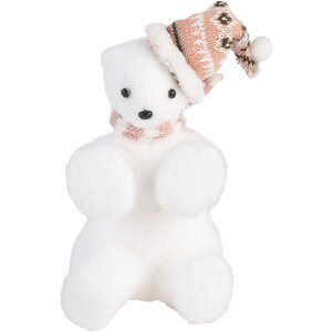 Clayre & Eef 66120 Figa Decorativa Oso Polar Blanco...