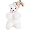 Clayre & Eef 66120 Figa Decorativa Oso Polar Blanco Rosa 11x11x18 cm