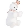 Clayre & Eef 66120 Figa Decorativa Oso Polar Blanco Rosa 11x11x18 cm