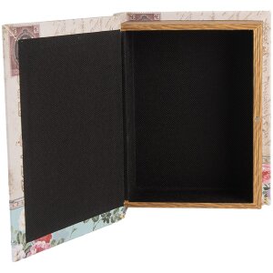 Clayre & Eef 66257 Caja de Almacenaje Set de 3 Diseño Antiguo Beige Vintage