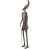 Clayre & Eef Figura Decorativa Ciervo Estilo Rústico Marrón Gris 84 cm