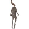Clayre & Eef Figura Decorativa Ciervo Estilo Rústico Marrón Gris 84 cm