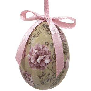 Clayre & Eef 65905 Decoración huevos colgantes juego 12 vintage look Ø 4x5 cm