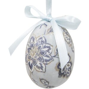 Clayre & Eef 65905 Decoración huevos colgantes juego 12 vintage look Ø 4x5 cm