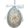 Clayre & Eef 65905 Decoración huevos colgantes juego 12 vintage look Ø 4x5 cm