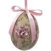 Clayre & Eef 65905 Decoración huevos colgantes juego 12 vintage look Ø 4x5 cm