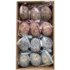 Clayre & Eef 65905 Decoración huevos colgantes juego 12 vintage look Ø 4x5 cm