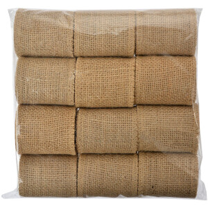 Clayre & Eef Cinta de yute marrón 5x600 cm para manualidades