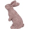 Clayre & Eef 6PR5149 Decoración Conejo Rosa 19x11x26 cm Poliresina