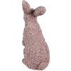 Clayre & Eef 6PR5149 Decoración Conejo Rosa 19x11x26 cm Poliresina
