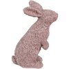 Clayre & Eef 6PR5149 Decoración Conejo Rosa 19x11x26 cm Poliresina
