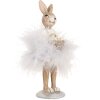 Clayre & Eef 6PR5250 Decoración Conejo Beige Gris 6x6x17 cm Estilo campestre