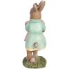 Clayre & Eef 6PR5437 Decoración Conejo 8x3x8 cm Beige Rosa Menta Verde