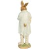 Clayre & Eef 6PR5448 Decoración Conejo Poliresina Beige Verde 15x12x33 cm