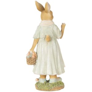 Clayre & Eef 6PR5449 Decoración Conejo Beige Amarillo 15x12x32 cm