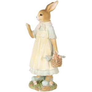 Clayre & Eef 6PR5449 Decoración Conejo Beige Amarillo 15x12x32 cm