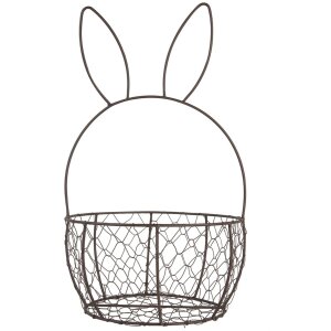 Clayre & Eef 6Y5794 Set de 2 cestas de metal marrón Ø 33x55 cm Ø 27x45 cm