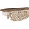Clayre & Eef 5H0713 Estante de Pared Juego de 2 Blanco Estilo Antiguo 70x18x22cm 60x14x19cm