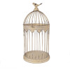 Clayre & Eef 5Y1283 Set de jaulas decorativas estilo antiguo marrón Ø32x60 Ø23x40 cm