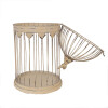 Clayre & Eef 5Y1283 Set de jaulas decorativas estilo antiguo marrón Ø32x60 Ø23x40 cm
