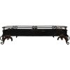 Clayre & Eef 5Y1284 Bandeja Hierro Negro 55x20x14 cm Decoración Estilo Antiguo