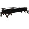 Clayre & Eef 5Y1284 Bandeja Hierro Negro 55x20x14 cm Decoración Estilo Antiguo