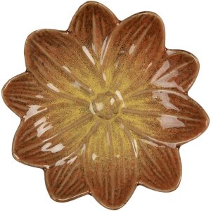 Clayre & Eef Cuenco Flor Naranja Amarillo...