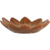 Clayre & Eef Cuenco Flor Naranja Amarillo Ø14x3 cm Cerámica esmaltada