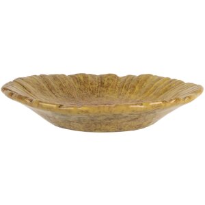 Clayre & Eef 6CE2161 Cuenco Flor Amarillo-Naranja Ø 14x3 cm cerámica botánica