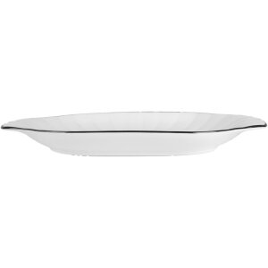 Clayre & Eef 6CE2166 Bol Cerámica Blanco Negro 29x16x3 cm Estilo Moderno