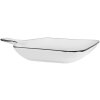 Clayre & Eef 6CE2168 Bol Cerámica 23x17x3 cm Blanco Negro Moderno