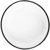 Clayre & Eef 6CEBO0211 Bol Cerámica Blanco Negro Ø 16x7 cm 650 ml Redondo Moderno